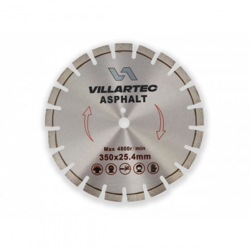 Диск алмазный VILLARTEC 350х25.4мм асфальт (257304000002)