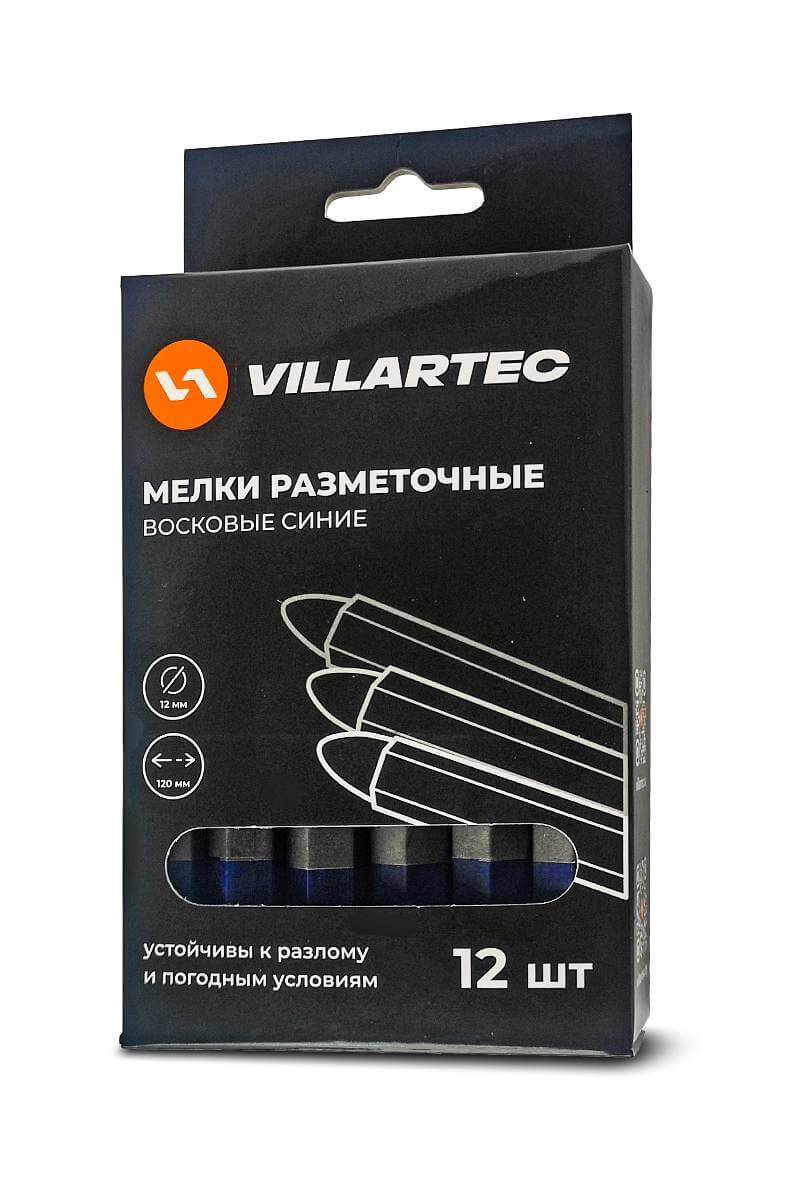 Мелки синие VILLARTEC, 12 шт. (5009220000)
