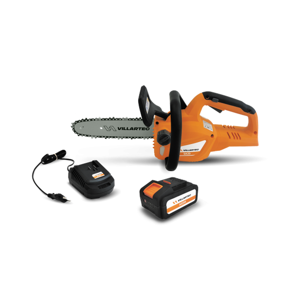 Пила цепная аккумуляторная VILLARTEC SA20Set [20В, 1х4.0 Aч, з/у]