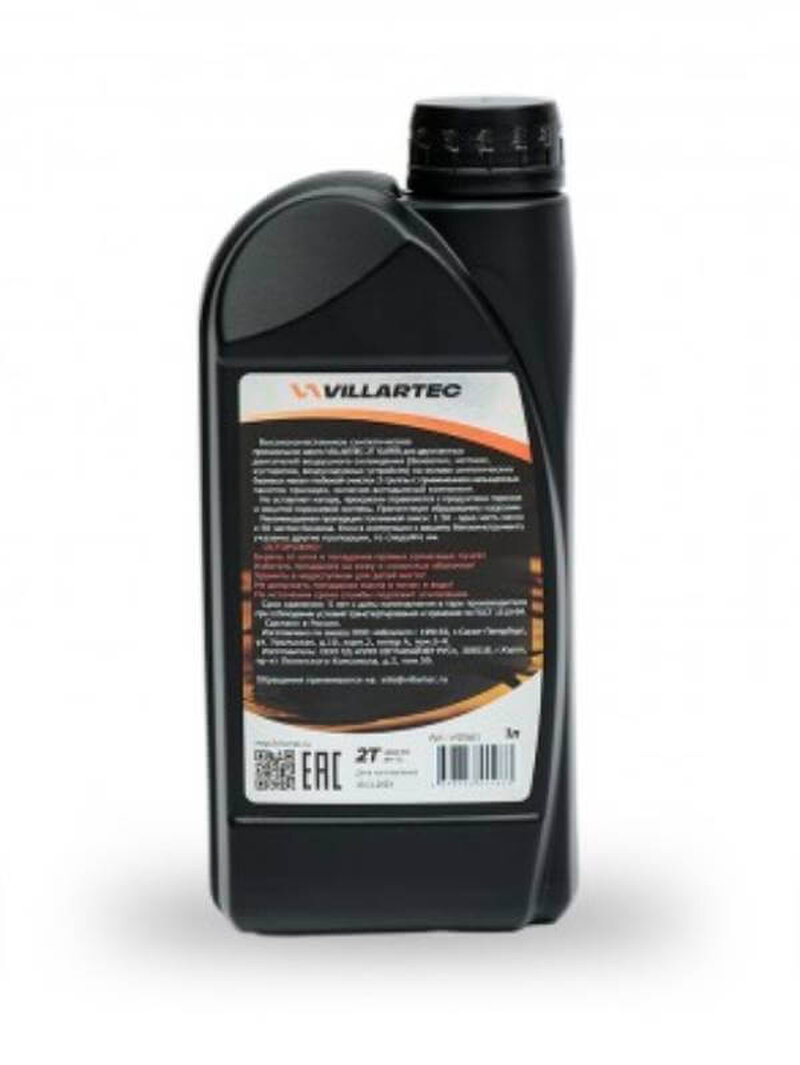 Масло 2-х тактное VILLARTEC 2T SUPER 1:50, синтетическое, 1л. (5098220000)