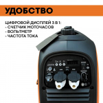 Генератор бензиновый инверторный VILLARTEC GI188S [ 2,0 кВт, 220В]