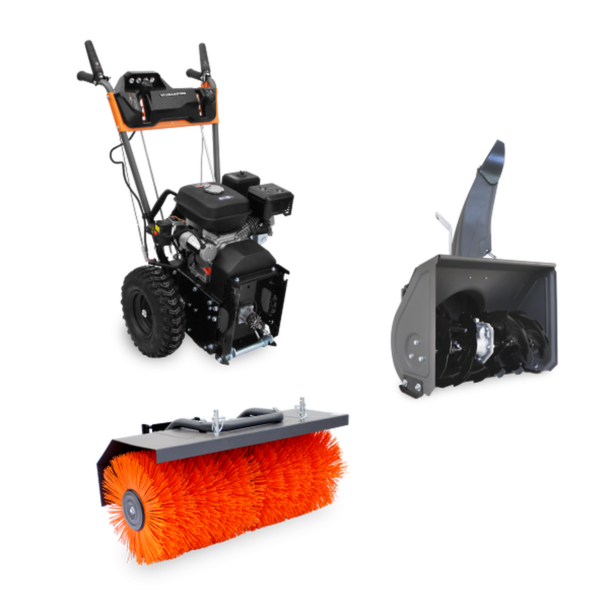 Машина подметальная бензиновая VILLARTEC SW 7080E +снегоуборщик