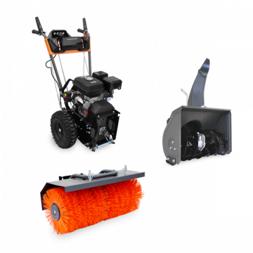 Машина подметальная бензиновая VILLARTEC SW 7080E +снегоуборщик