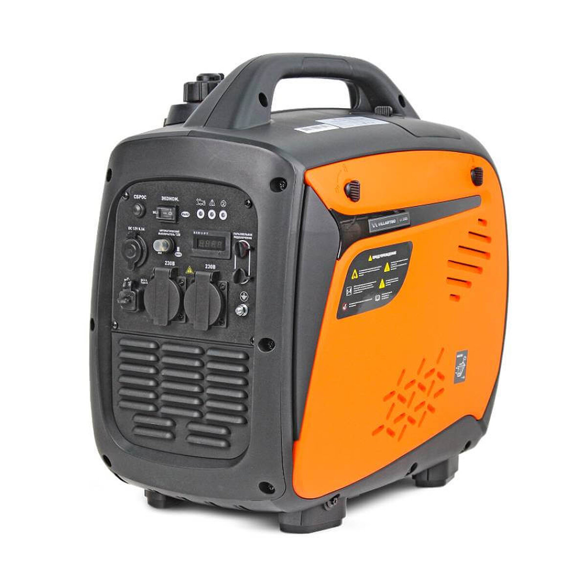 Генератор бензиновый инверторный VILLARTEC GI358S [3,8 кВт, 220В, бак 9л, ручной стартер]