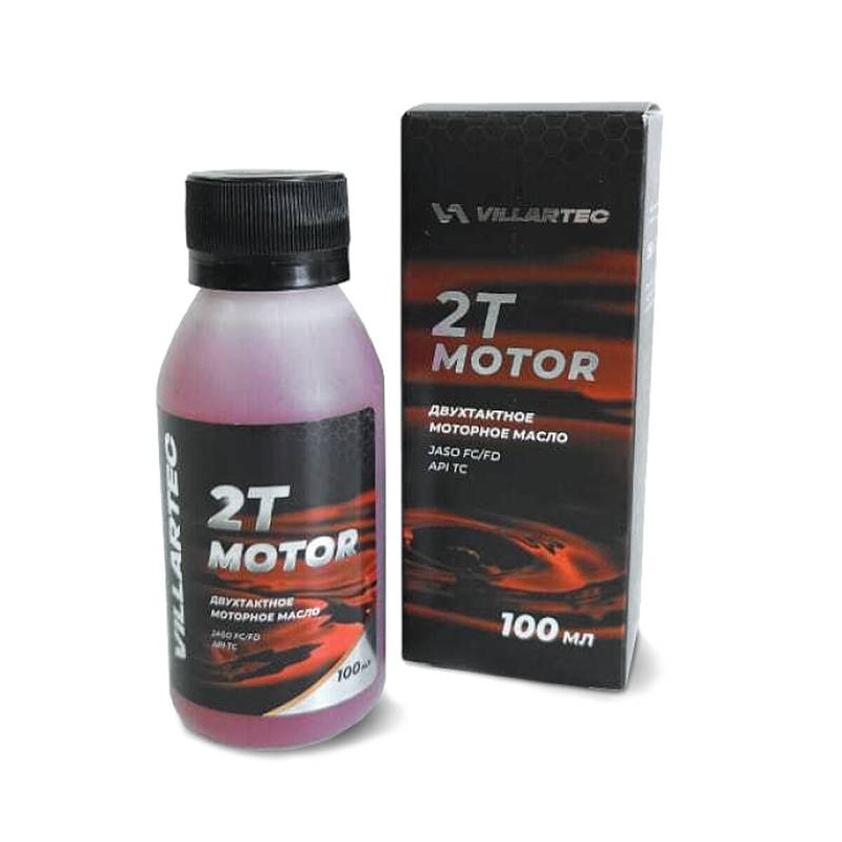 Масло 2-х тактное VILLARTEC HP 1:50, минеральное, 0.1л. (vil2tm100)