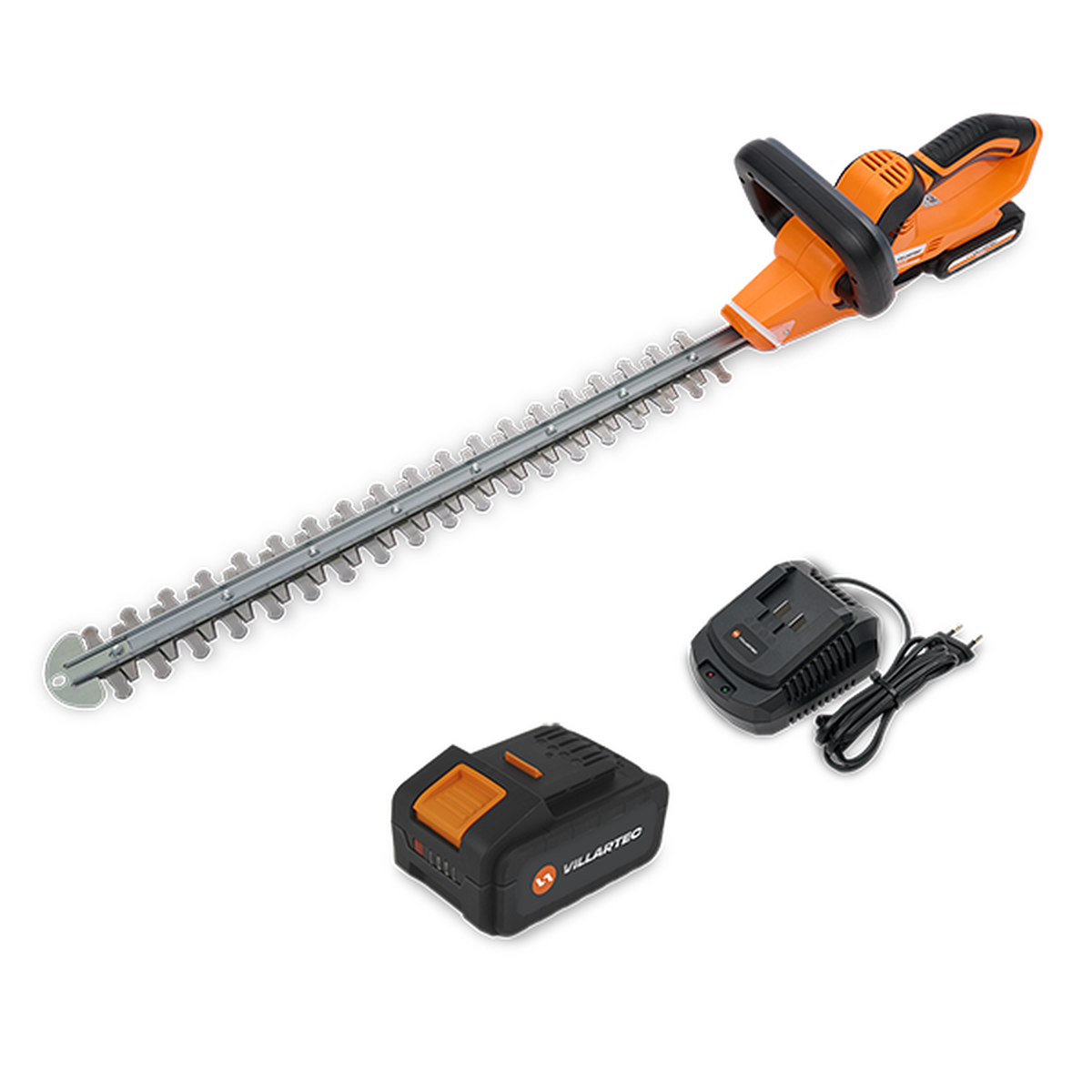 Кусторез садовый аккумуляторный VILLARTEC HA20Set [20В, 1х4.0 Aч, з/у]