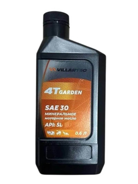 Масло 4-х тактное VILLARTEC SAE W30, минеральное, 0.6л. (5098410006)