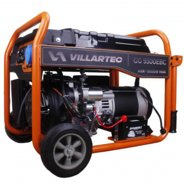 Генератор бензиновый Villartec GG9300EBC (2102930000) [9.0 кВт, 220В, бак 25л, электростартер]
