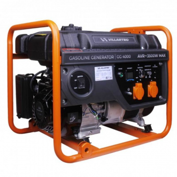 Генератор бензиновый Villartec GG4000 (2102390000) [3.5 кВт, 220В, бак 15л, ручной стартер]