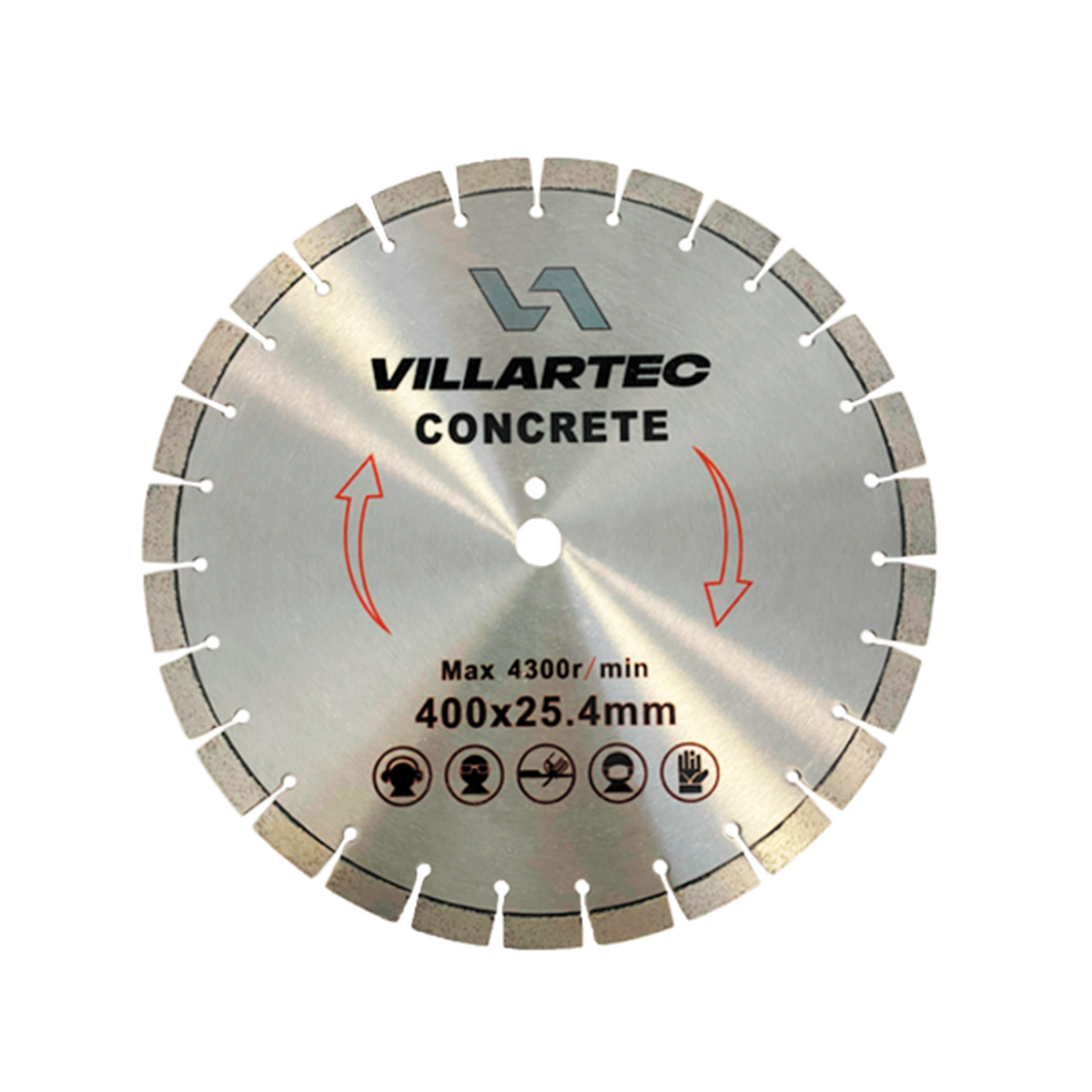 Диск алмазный VILLARTEC 400х25.4мм бетон (257405000001)